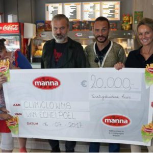 Van Echelpoel en Manna cheque